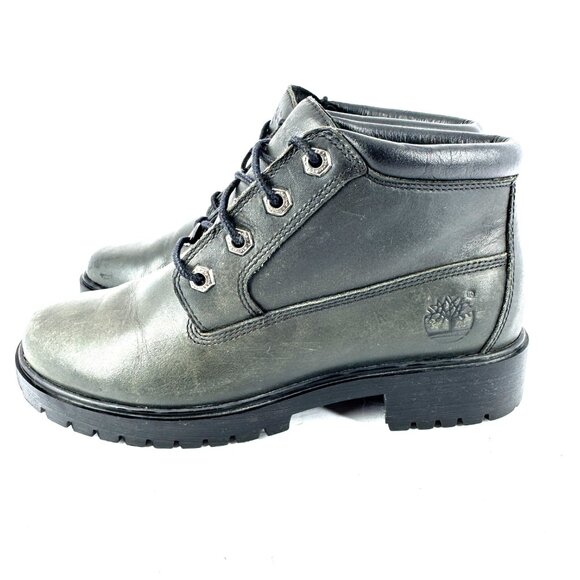 Timberland Women’s 6.5M Dark Green Leather Chukka Boots Rugged Lace-Up - Picture 5 of 11